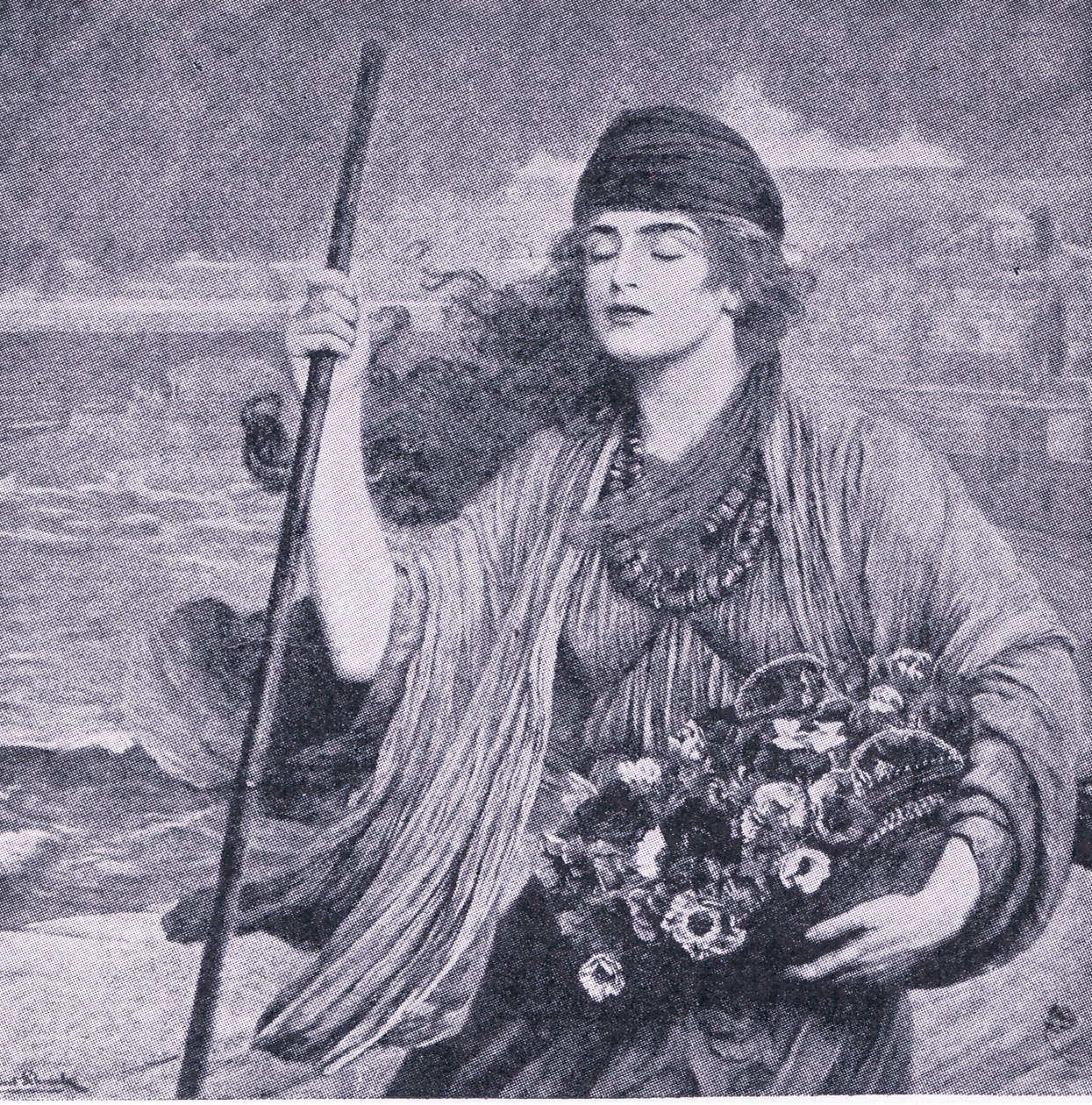 Nydia, den blinde jenta i Pompeii, illustrasjon fra The World