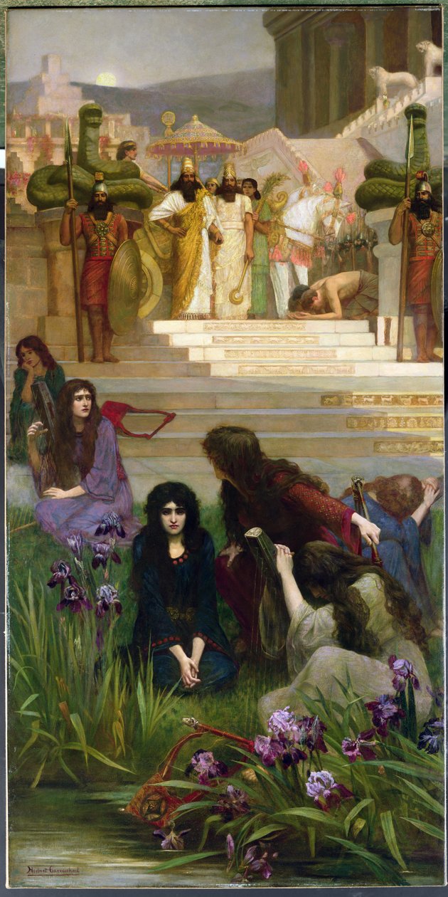 Judas døtre i Babylon (olje på lerret) av Herbert Gustave Schmalz