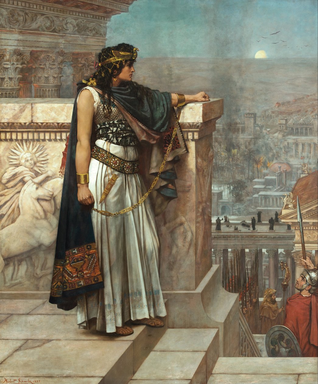 Zenobias siste blikk på Palmyra, 1888 av Herbert Gustave Schmalz