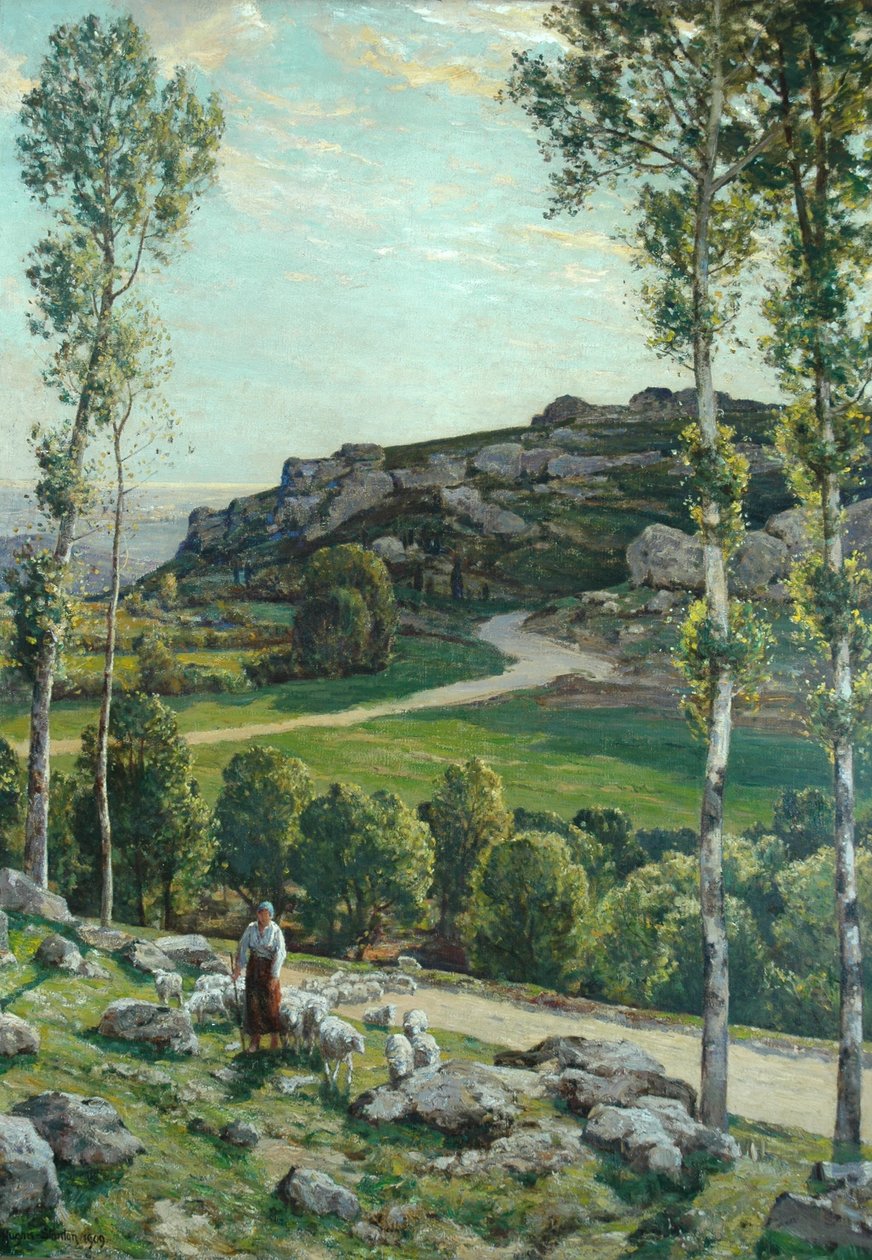 En vei i Provence, 1904 av Herbert Hughes Stanton