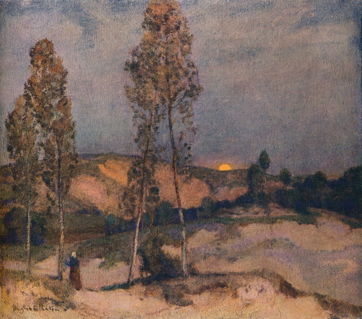 Sanddyner, Pas De Calais, ca 1900 av Herbert Hughes Stanton