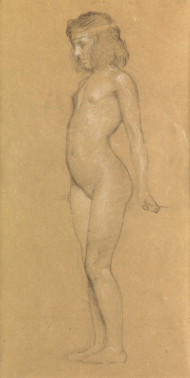 Studie for "The Trailing Clouds of Glory", 1898 av Herbert James Draper