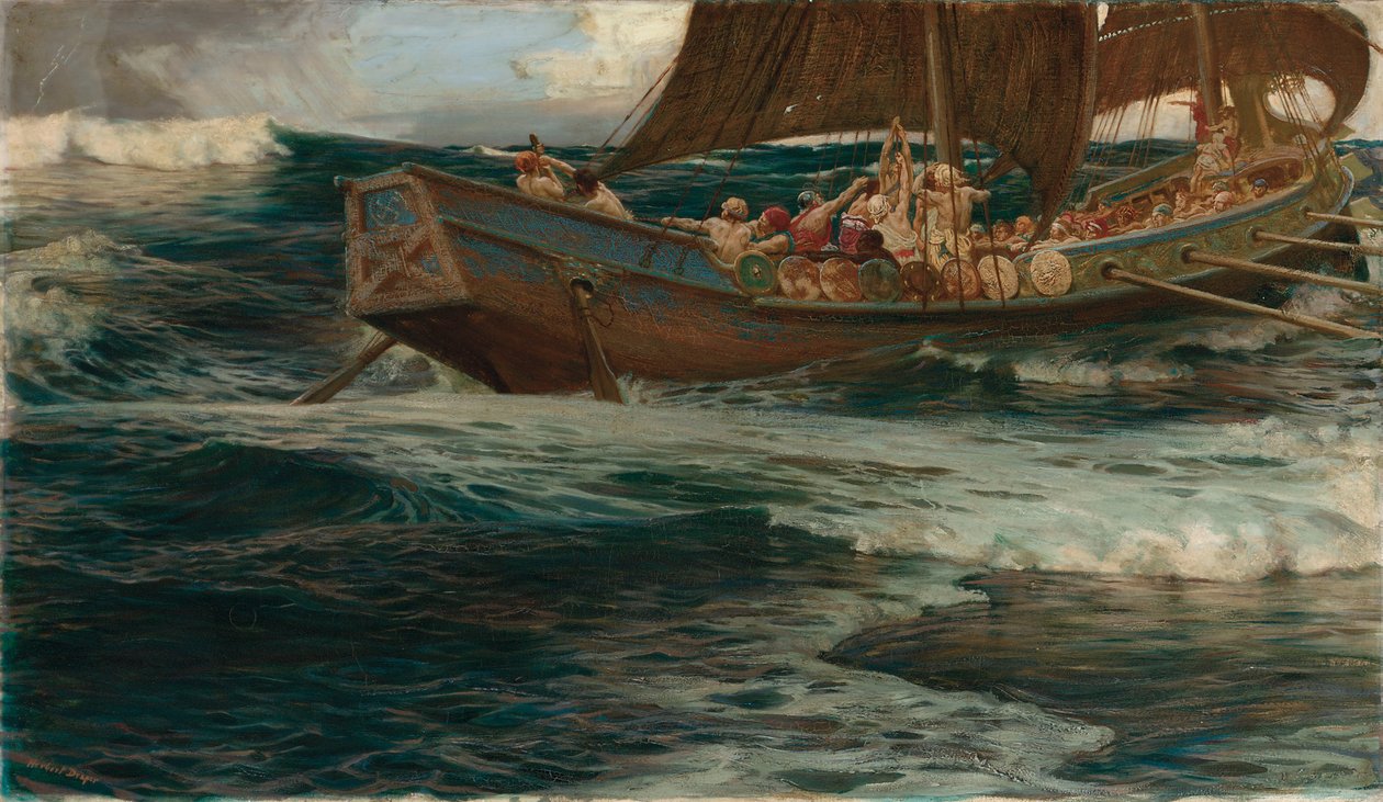 Sjøgudens vrede av Herbert James Draper