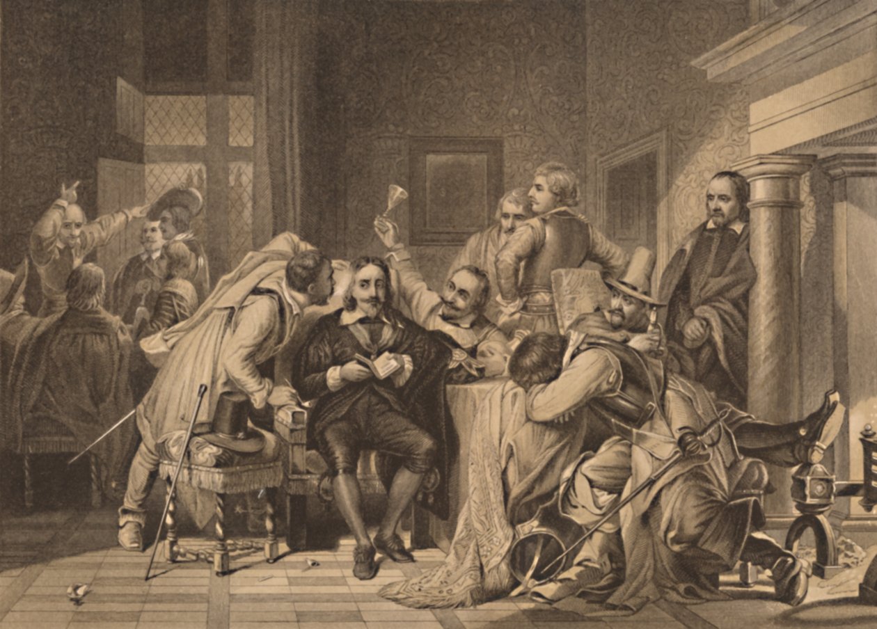 Charles I. i vaktrommet, 1886 av Herbert Bourne