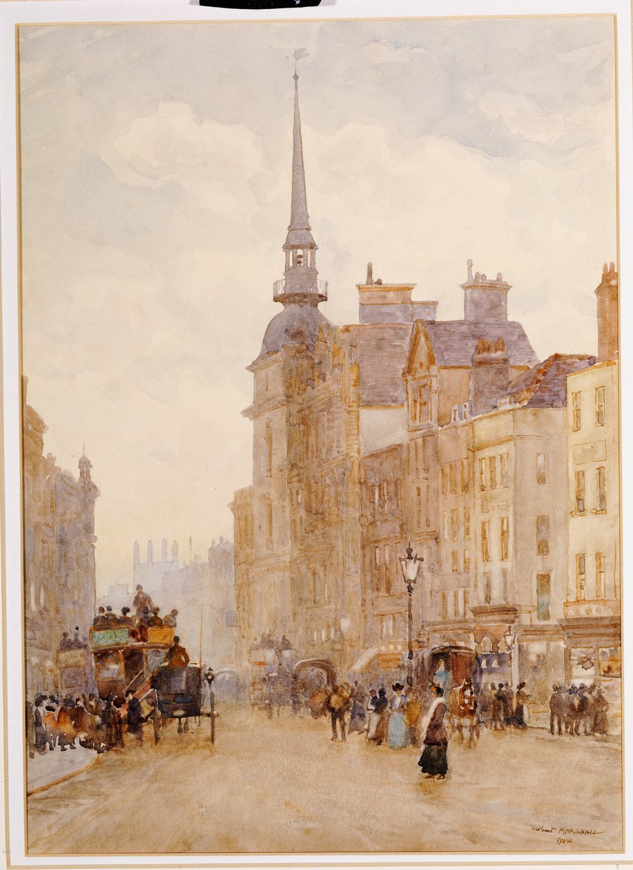 Ser ned Ludgate Hill fra Steps of St. Paul