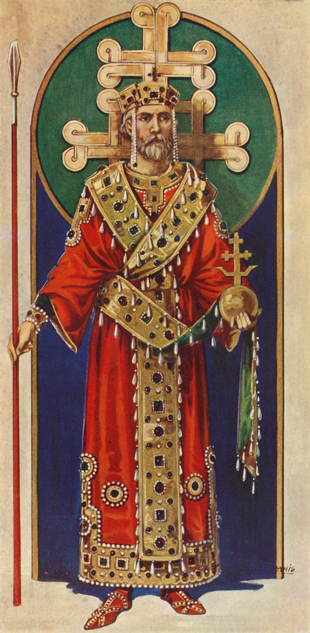 En bysantinsk keiser fra det tiende, ellevte og tolvte århundre, e.Kr., 1924. av Herbert Norris