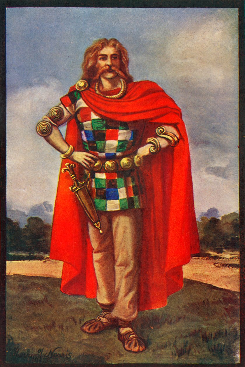 En keltisk høvding i sivil kjole, 1924. av Herbert Norris