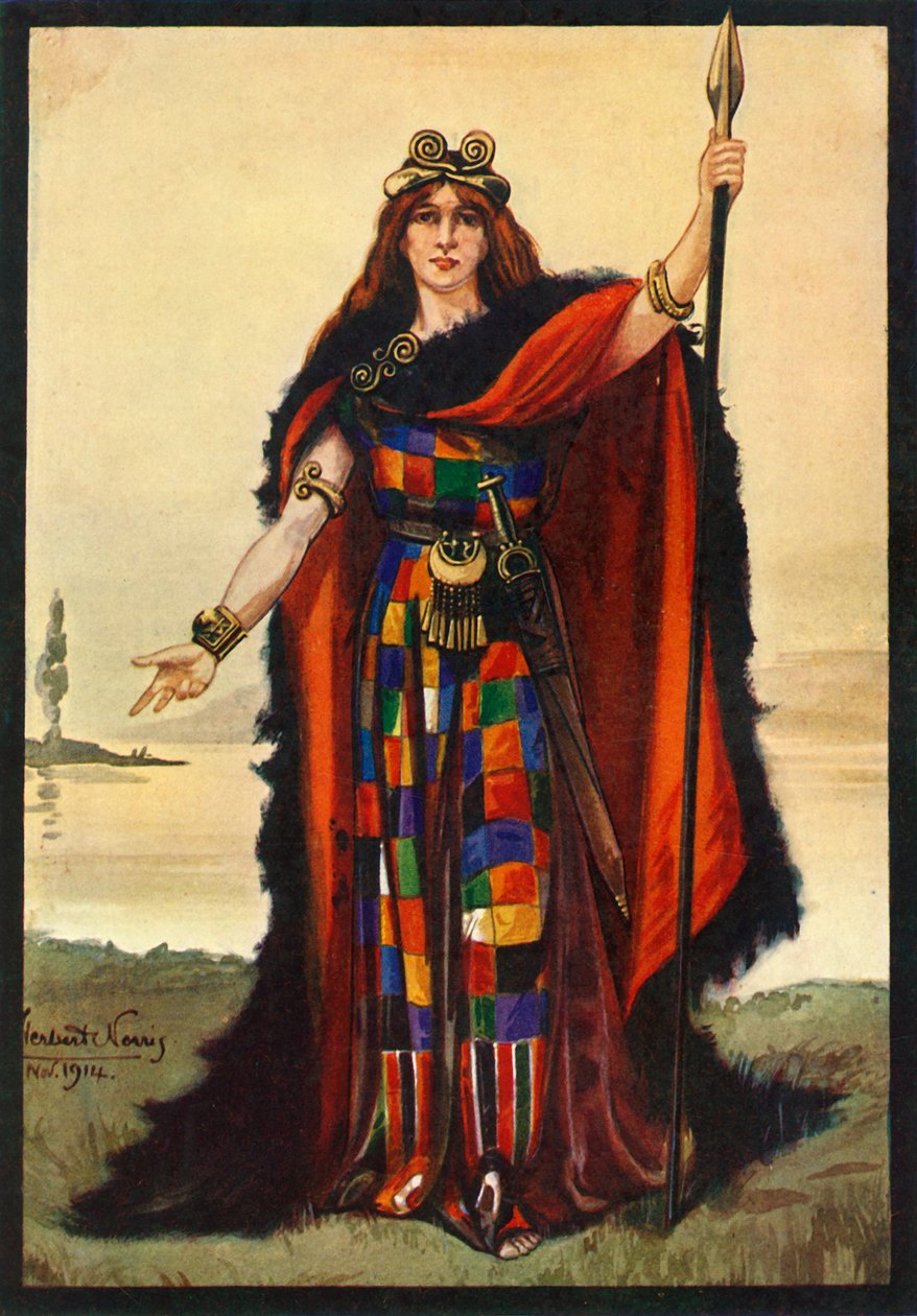 En keltisk høvdinginne Boadicea, 1924. av Herbert Norris