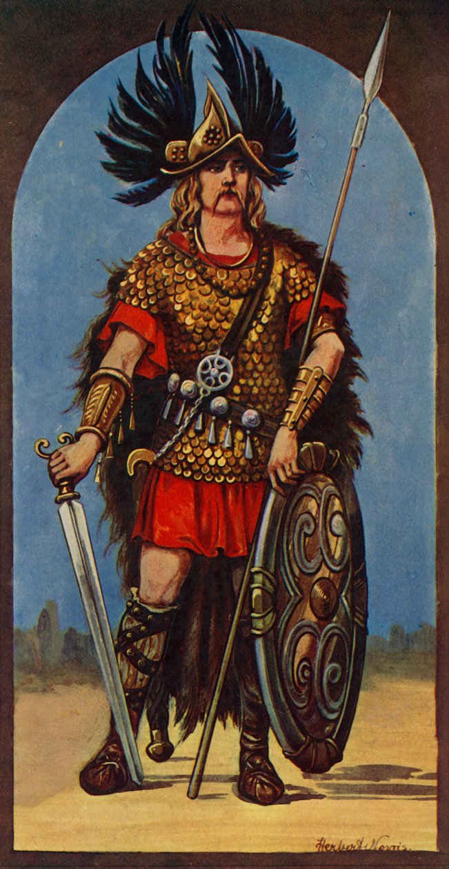 Hengist, sjef for vinklene 449 e.Kr., 1924. av Herbert Norris