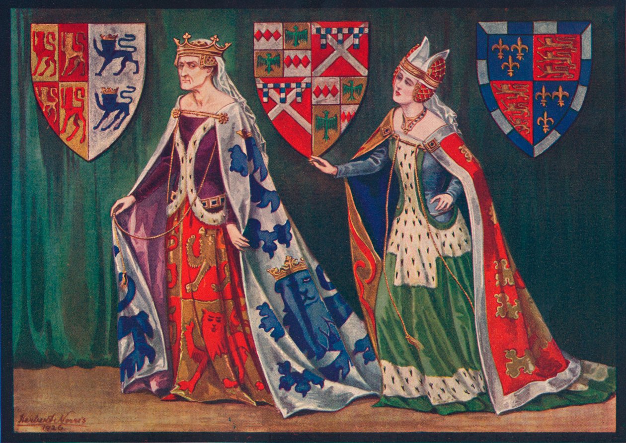 Margaret, prinsesse av Wales, 1410. Joice, Lady Tiptoft, 1460, 1926 av Herbert Norris