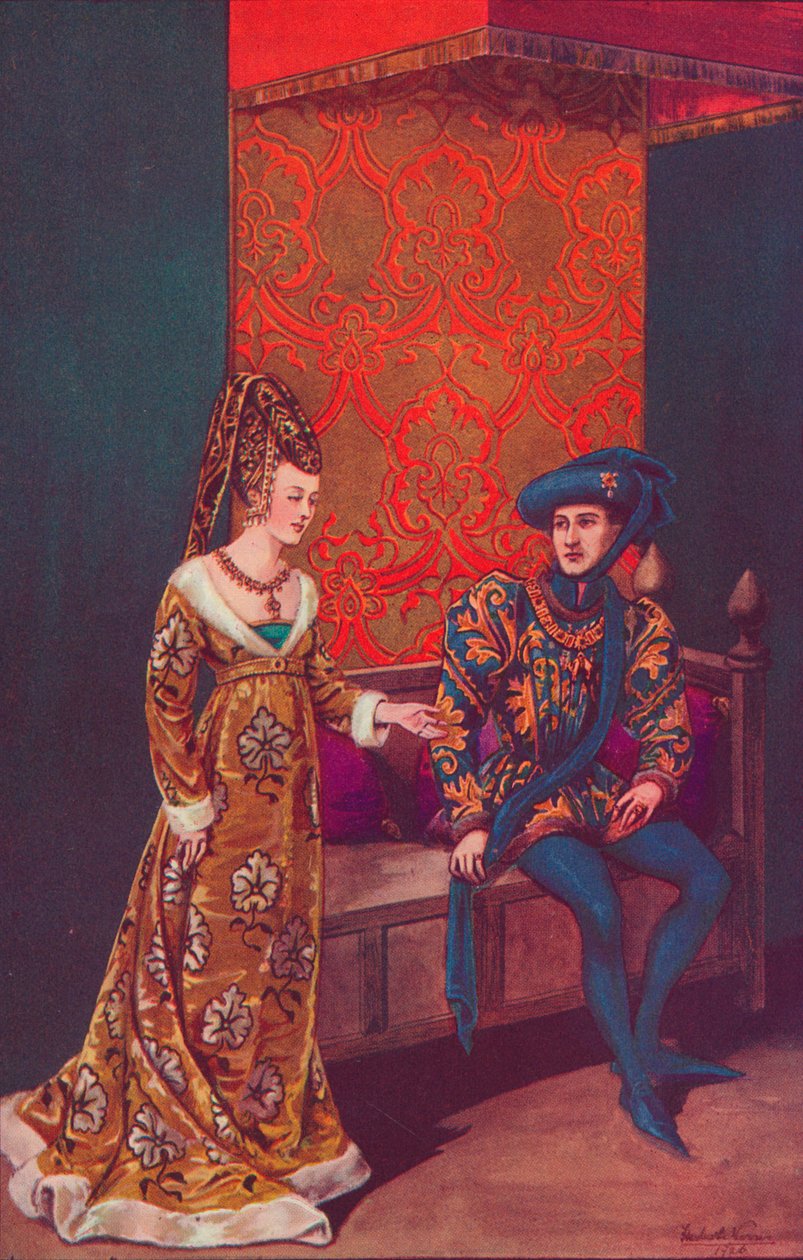 Philippe Le Bon, hertug av Burgund og Isabelle av Portugal, 1440-1445, 1926 av Herbert Norris