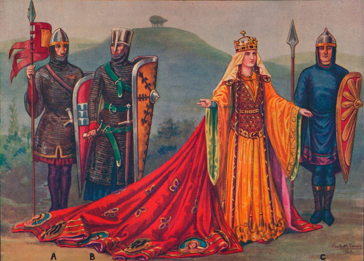 The Lady of the English, 1141, 1926 av Herbert Norris