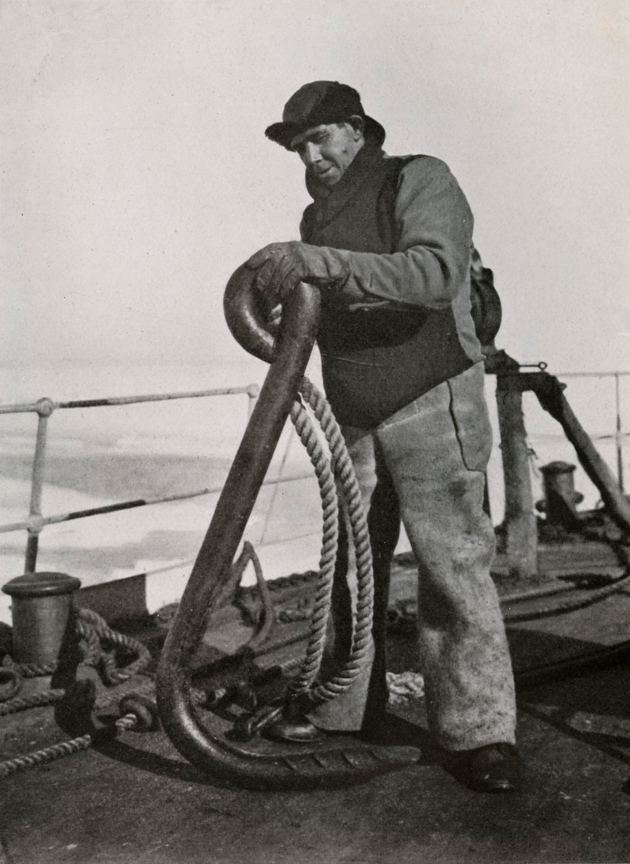 A.B. Cheetham, båtsmannen på Terra Nova, c19101913, 1913 av Herbert Ponting