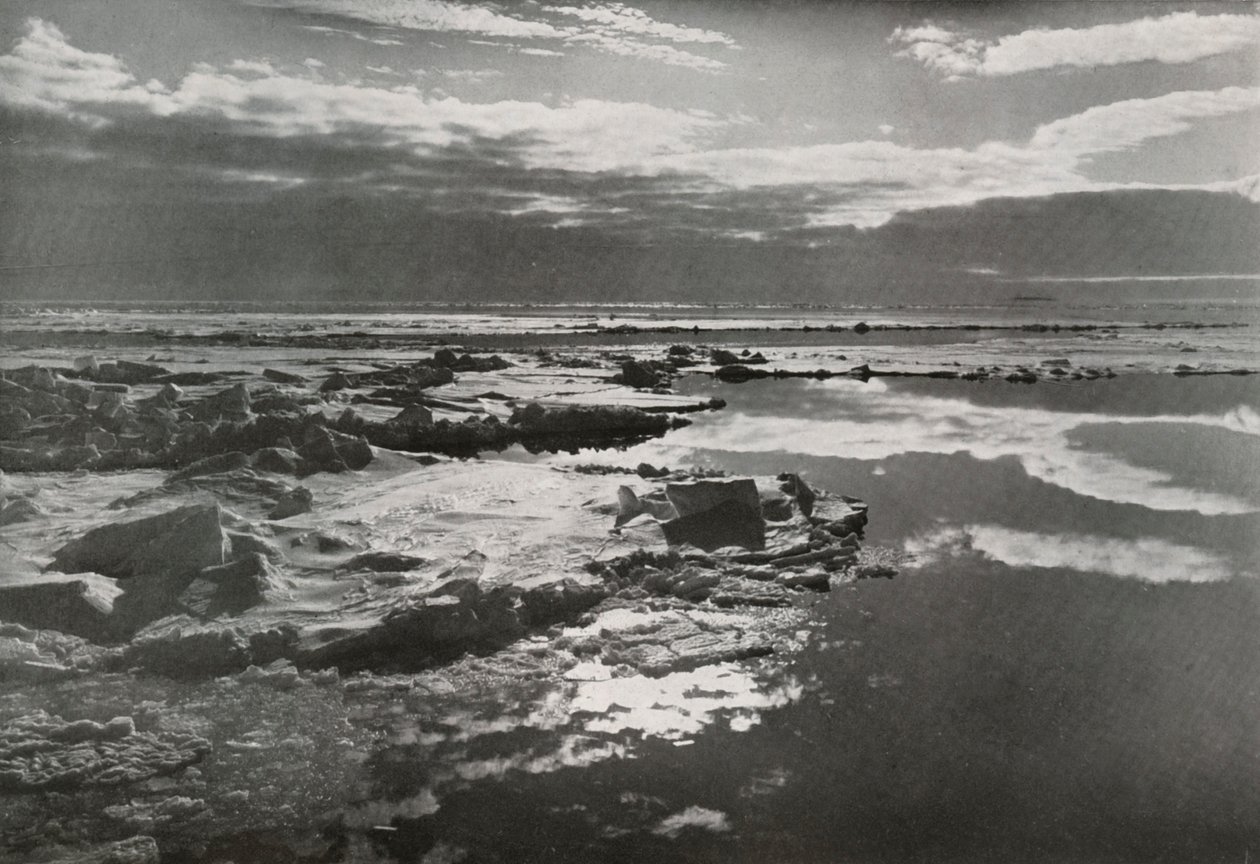 Julaften 1910 i flokken, 1913 av Herbert Ponting