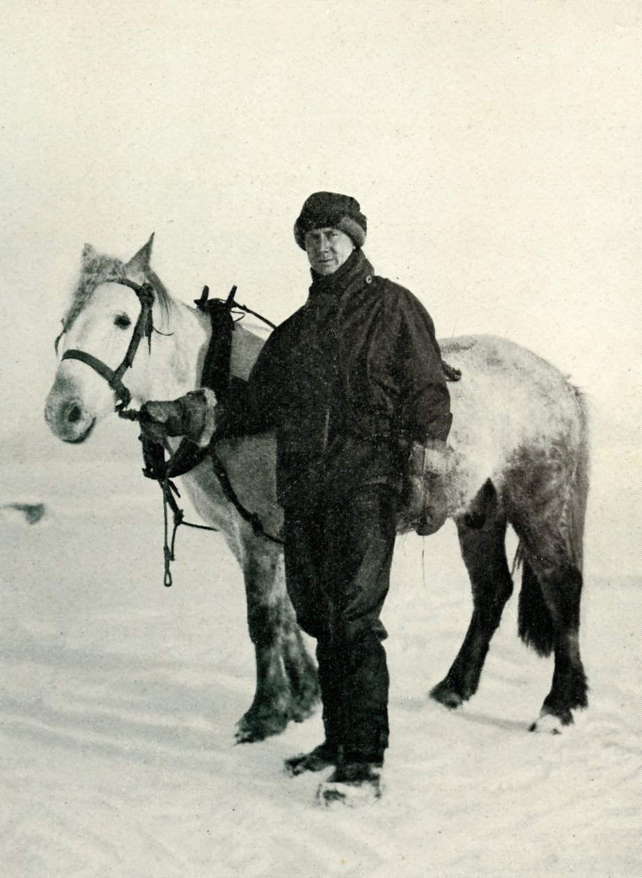Dr. Wilson og Pony Nobby, c1911, 1913 av Herbert Ponting