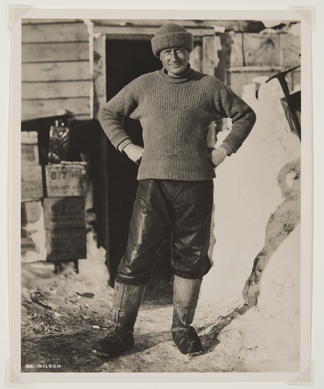 Dr. Wilson fra 'Terra Nova'-ekspedisjonen (1910-13) til Sydpolen, ledet av kaptein Scott (bromidtrykk) av Herbert Ponting