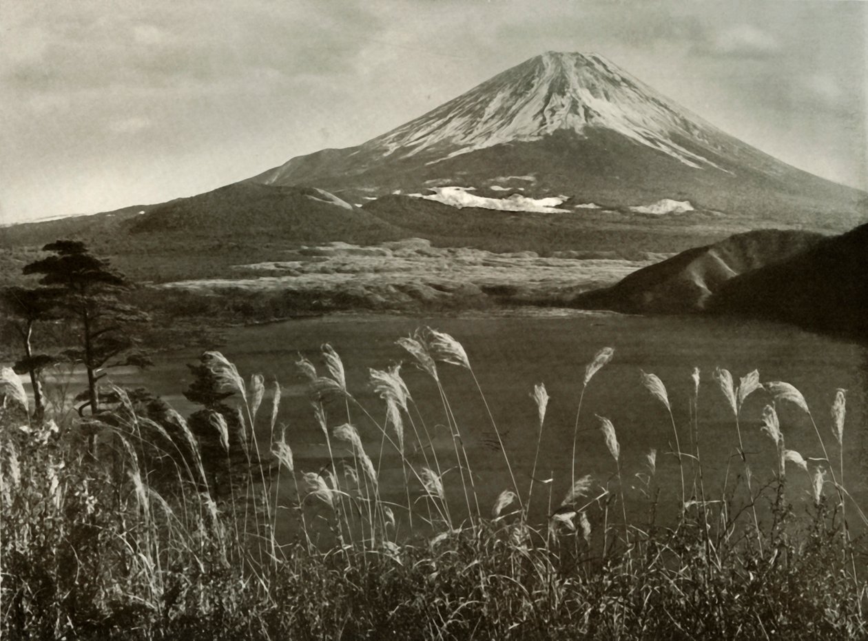 Fuji og Kaia-gresset, 1910. av Herbert Ponting