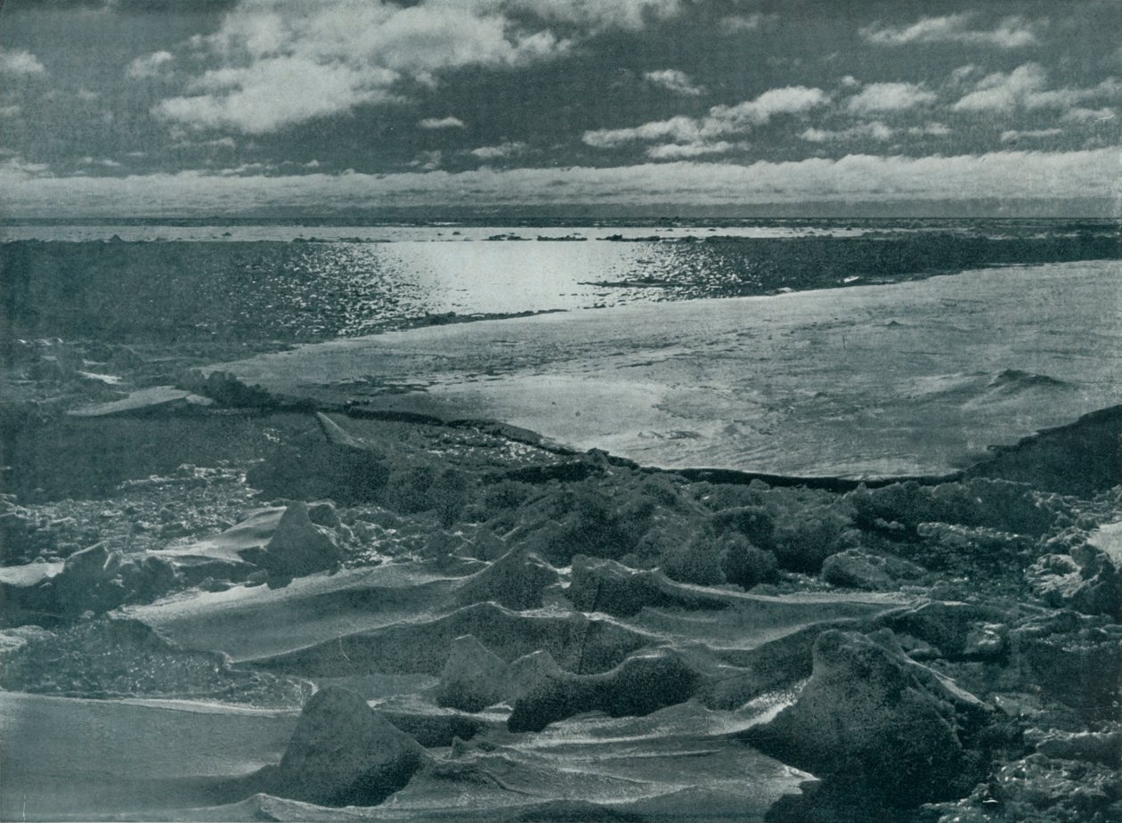 Moonlight in the Pack, c19101913, 1913 av Herbert Ponting