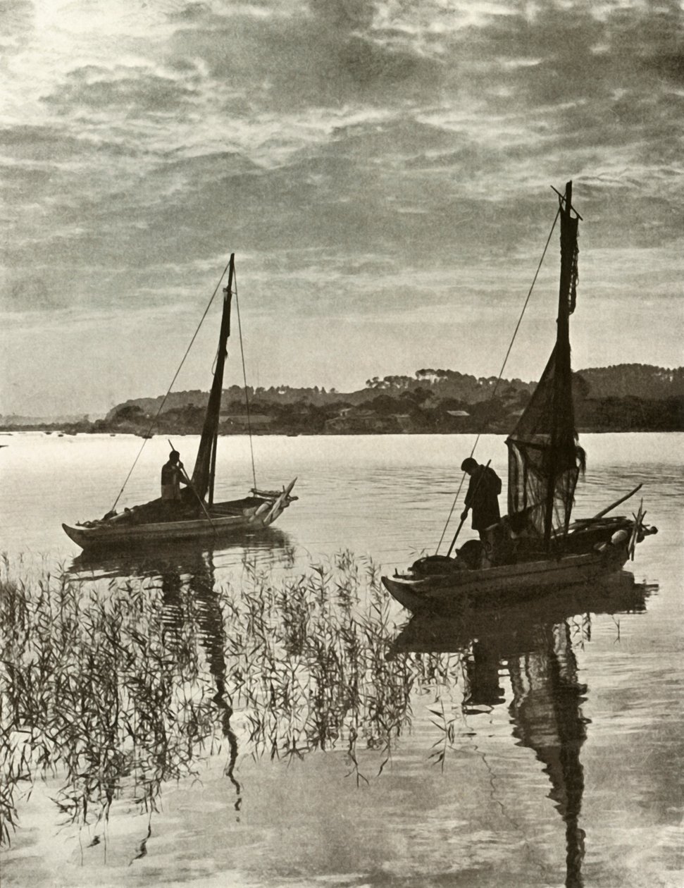 På Tokyo Bay, 1910. av Herbert Ponting