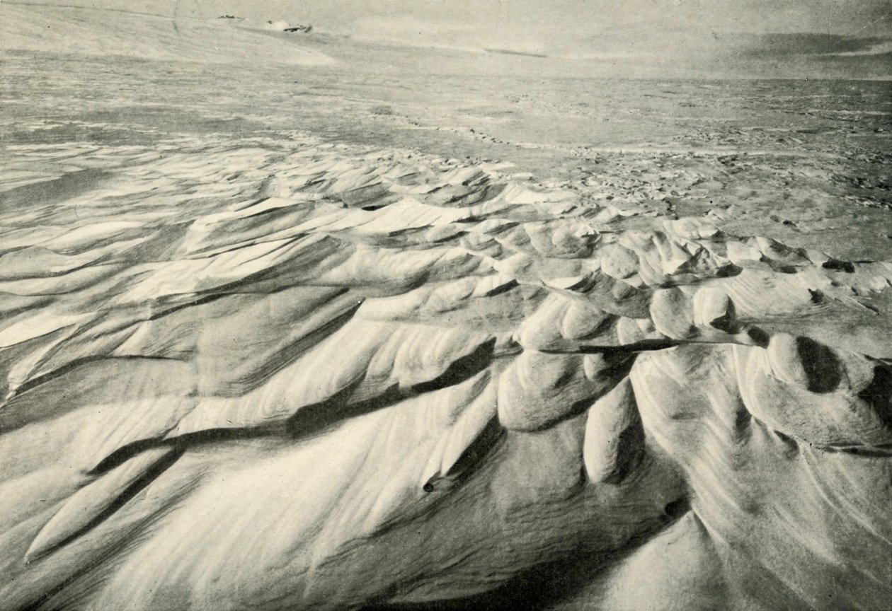 Sastrugi, 21. februar 1911, 1913 av Herbert Ponting