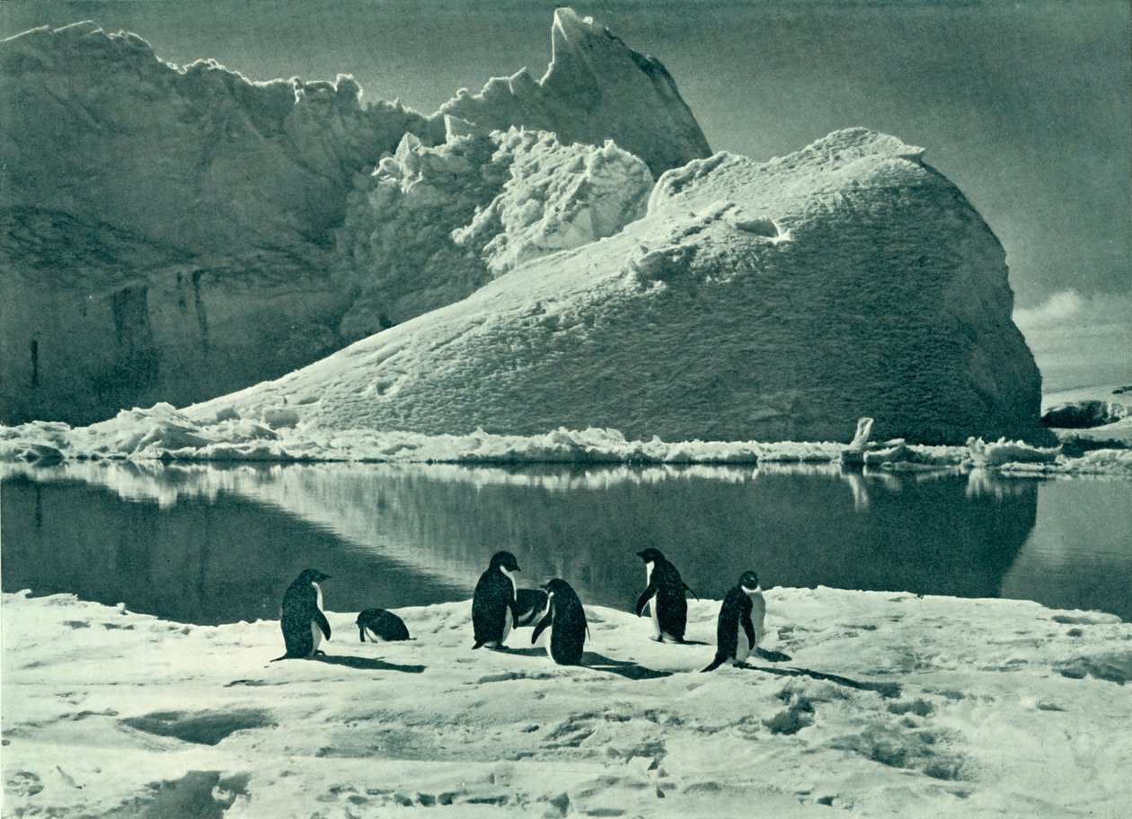Sommertid - The Ice Opening Up, c19101913, 1913. av Herbert Ponting