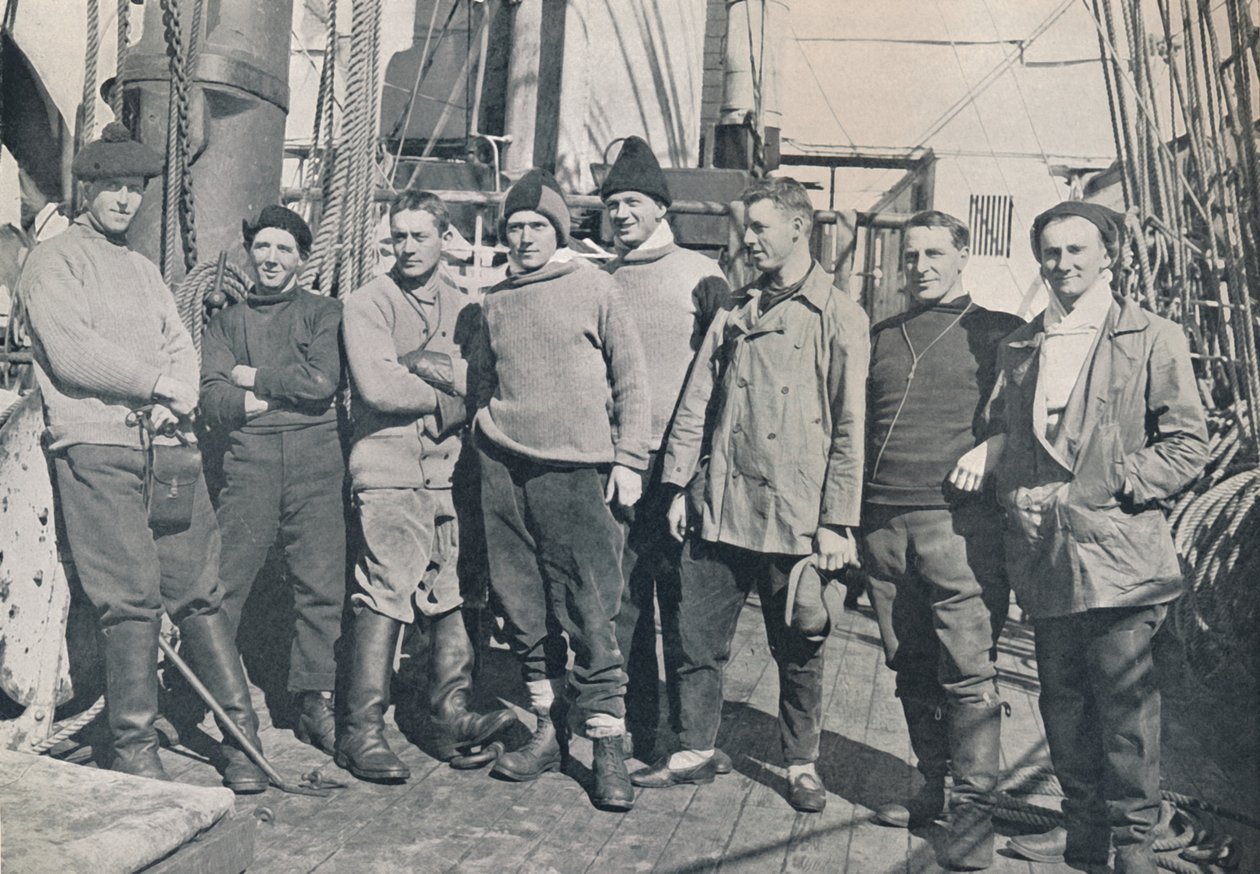 Offiserene på Terra Nova, 1912 Voyage, 1913 av Herbert Ponting