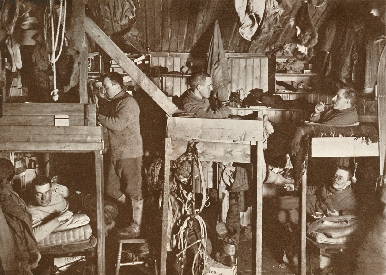 The Tenements Cherry-Garrard, Bowers, Oates, Meares, Atkinson, 9. oktober 1911, 1913 av Herbert Ponting
