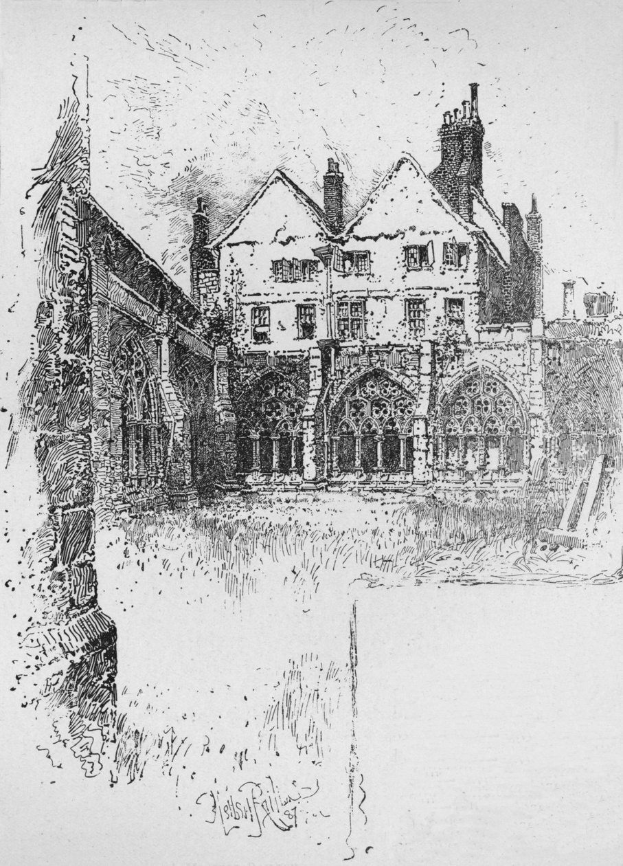 The Cloisters, Westminster Abbey, 1890 av Herbert Railton