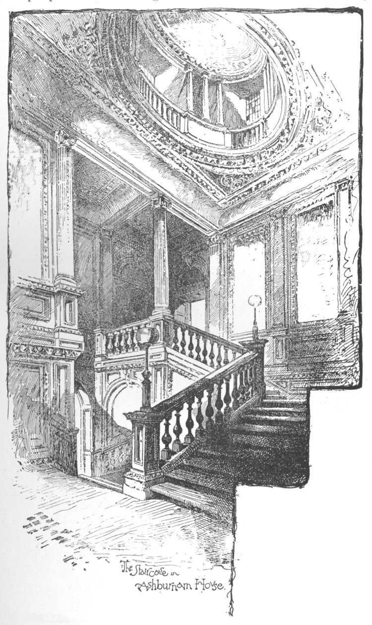 The Staircase, Ashburnham House, 1890 av Herbert Railton