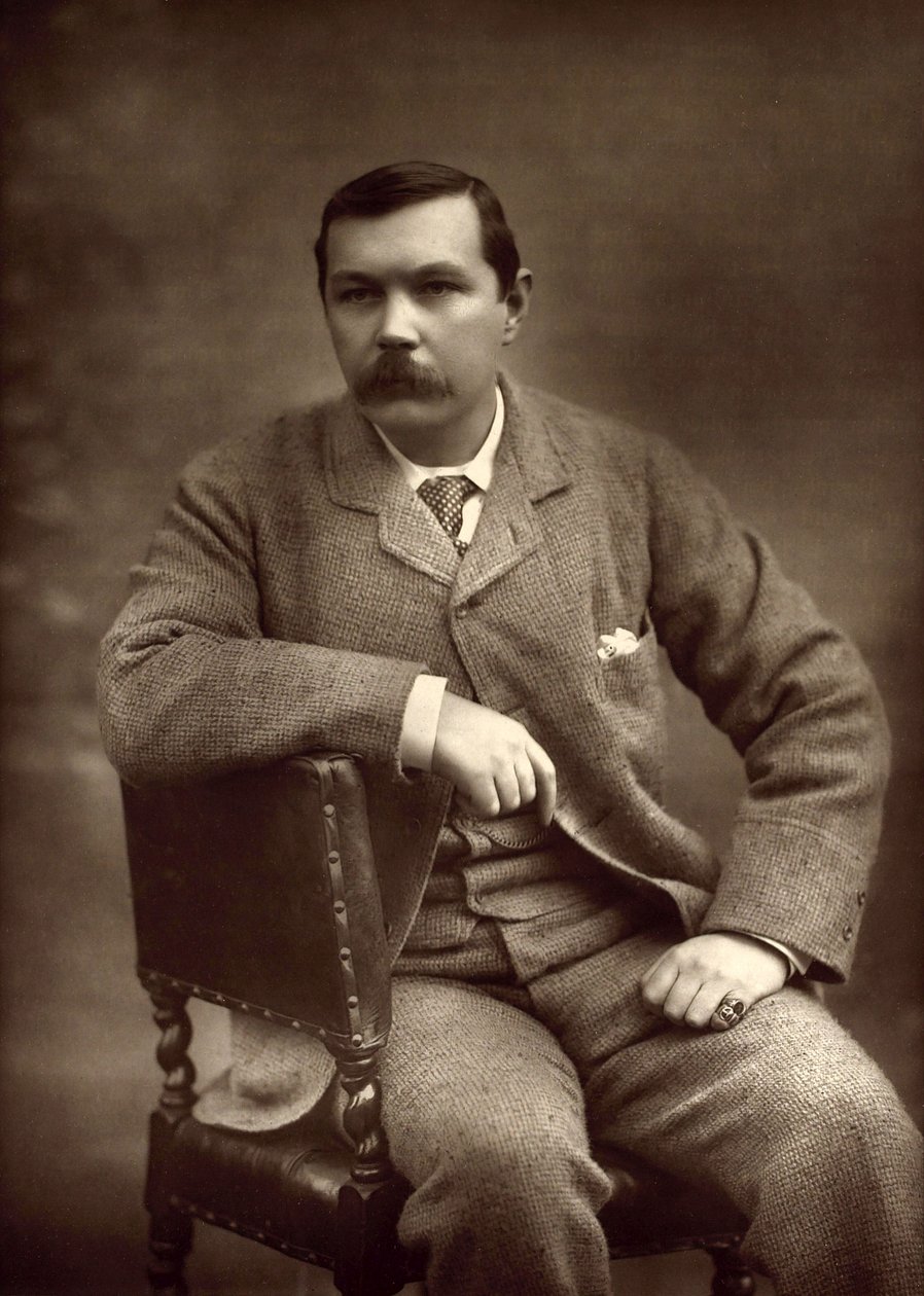 Portrett av Sir Arthur Conan Doyle 1859-1930, 1893. av Herbert Rose Barraud