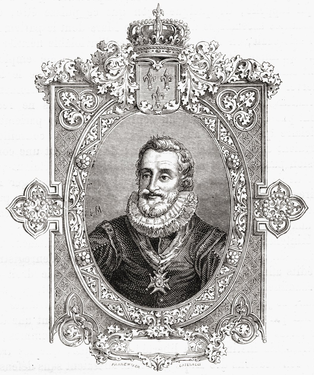 Henri IV, gravert av Pannemaker-Ligny, fra 