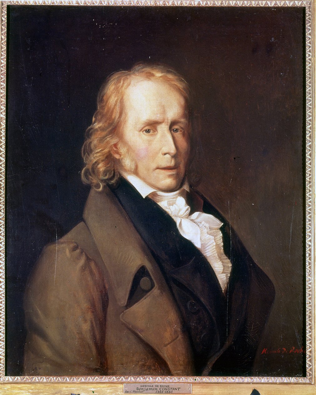 Portrett av Benjamin Constant (1767 - 1830) av Hercules de Roche. av Hercule de Roches