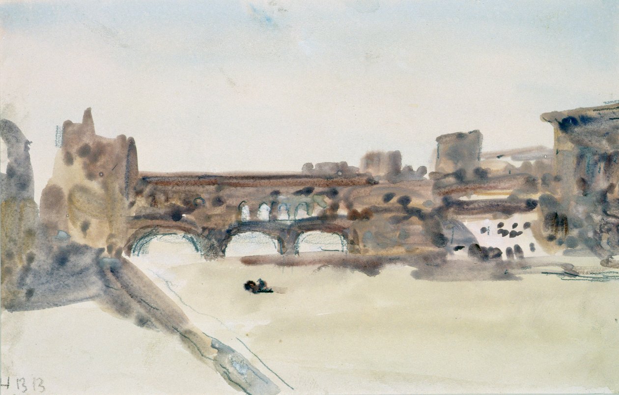 Ponte Vecchio, Firenze av Hercules Brabazon Brabazon