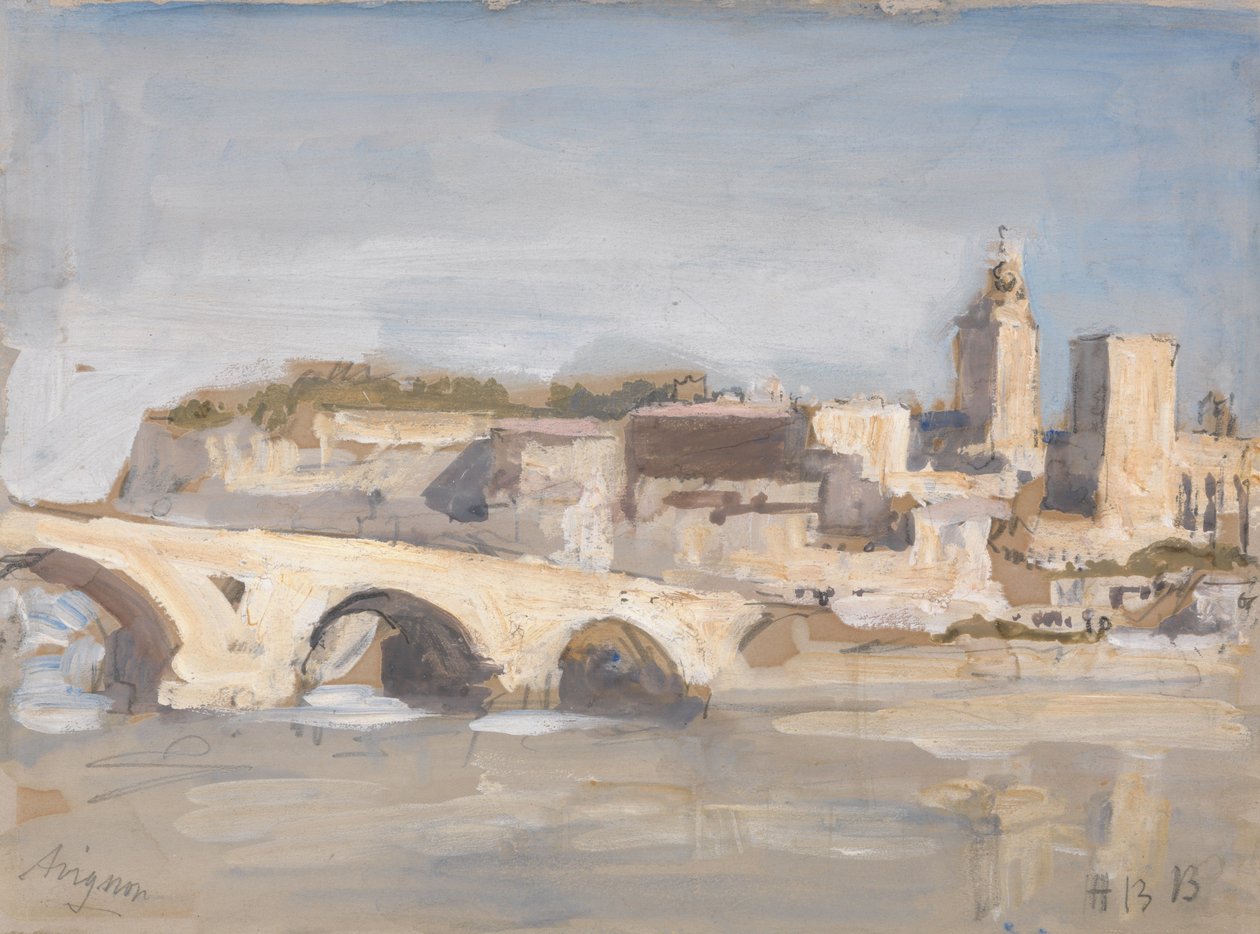 Avignon: Bro over en elv av Hercules Brabazon Brabazon