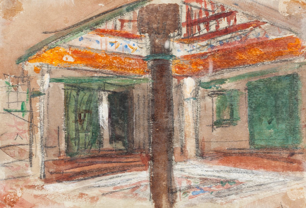 Interiør av et eksotisk palass, ca. 1867. av Hercules Brabazon Brabazon