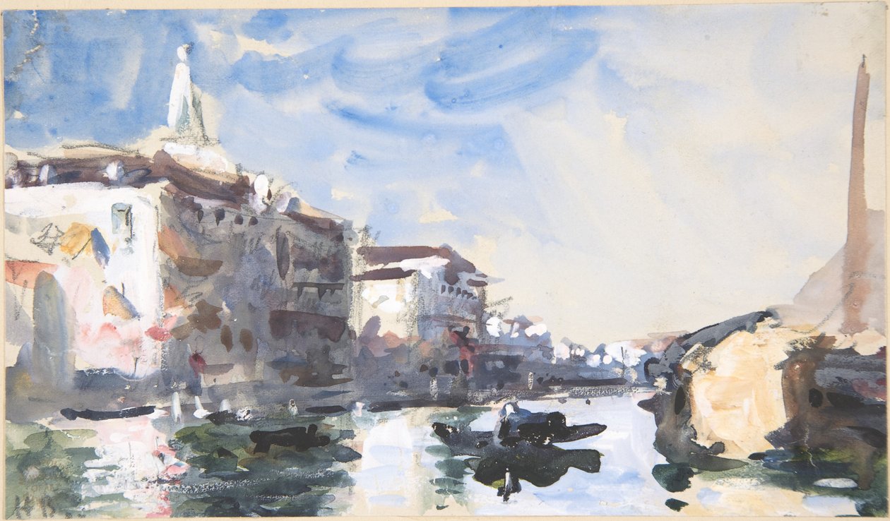 Scene på Canal Grande, Venezia av Hercules Brabazon Brabazon