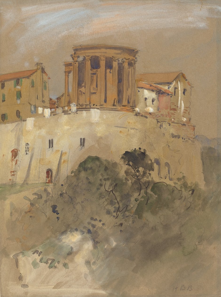 Vesta-tempelet i Tivoli. av Hercules Brabazon Brabazon