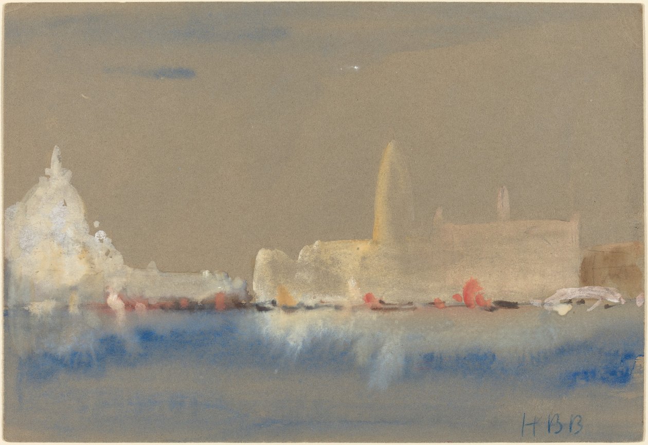 Salutten og Dogepalasset fra Bacino di San Marco av Hercules Brabazon Brabazon