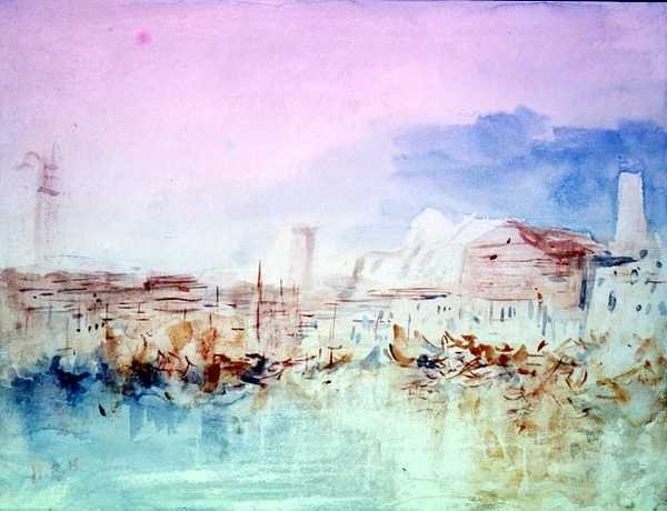 Venezia fra lagunen (etter Turner) av Hercules Brabazon Brabazon