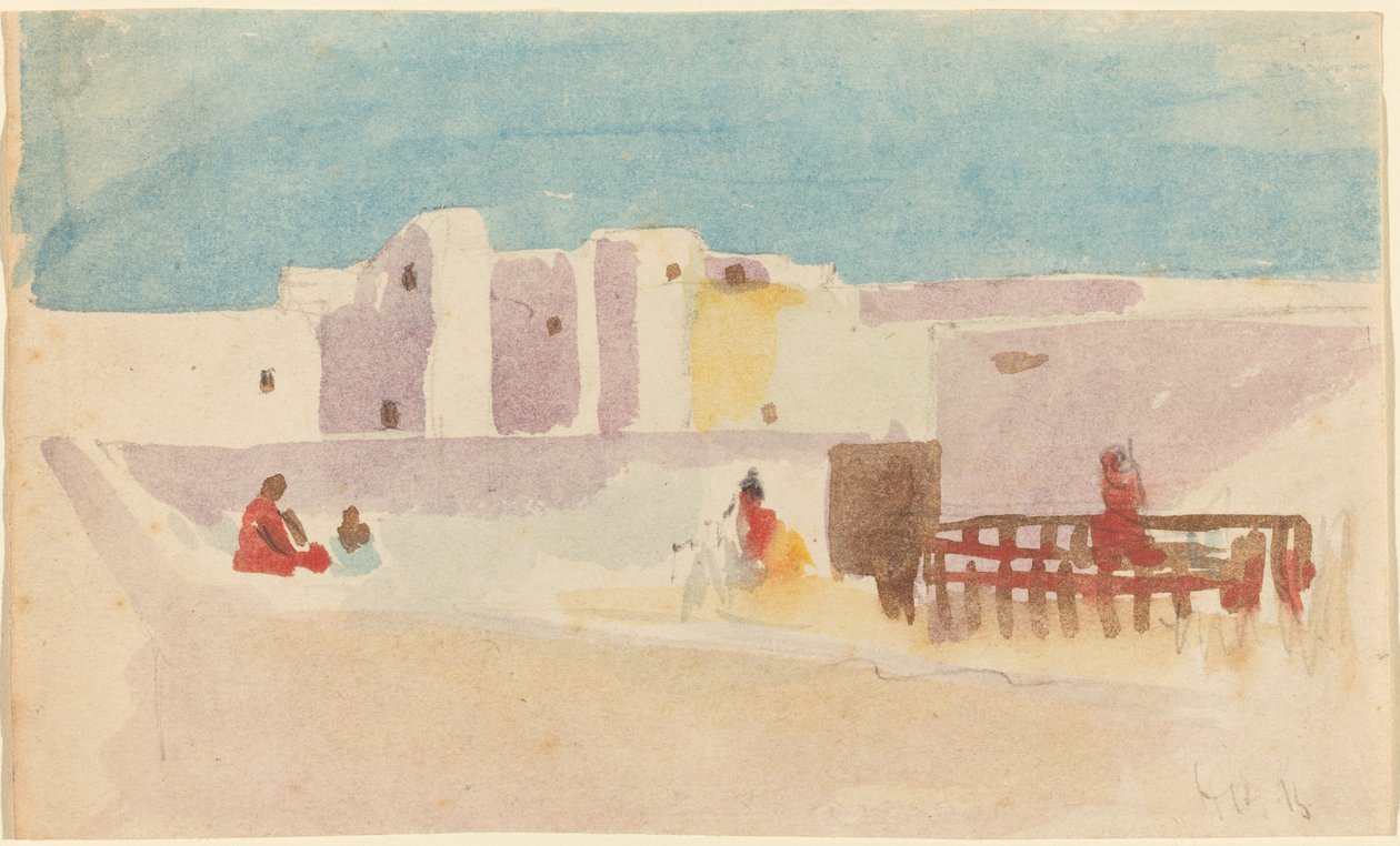 Murene til en nordafrikansk by av Hercules Brabazon Brabazon
