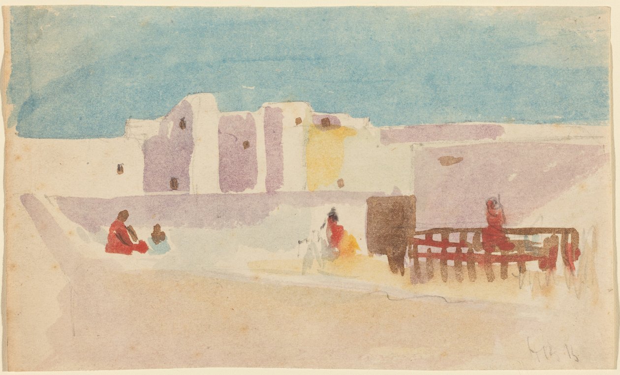 Murer i en nordafrikansk by av Hercules Brabazon Brabazon