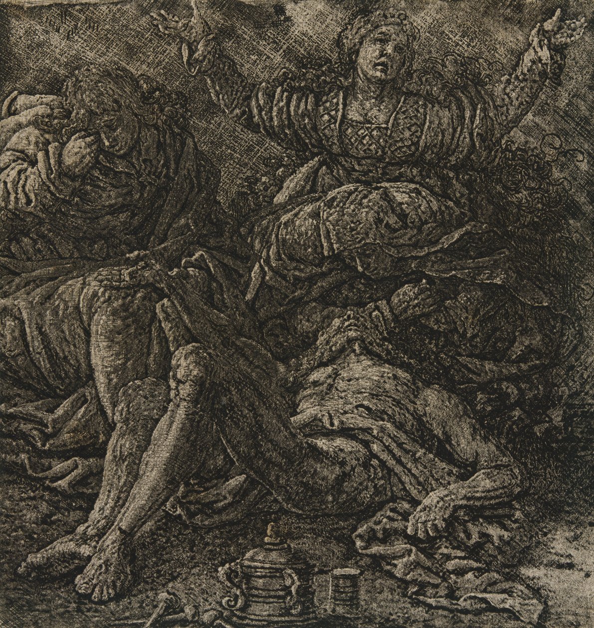 Klagesangen, ca. 1607 av Hercules Seghers
