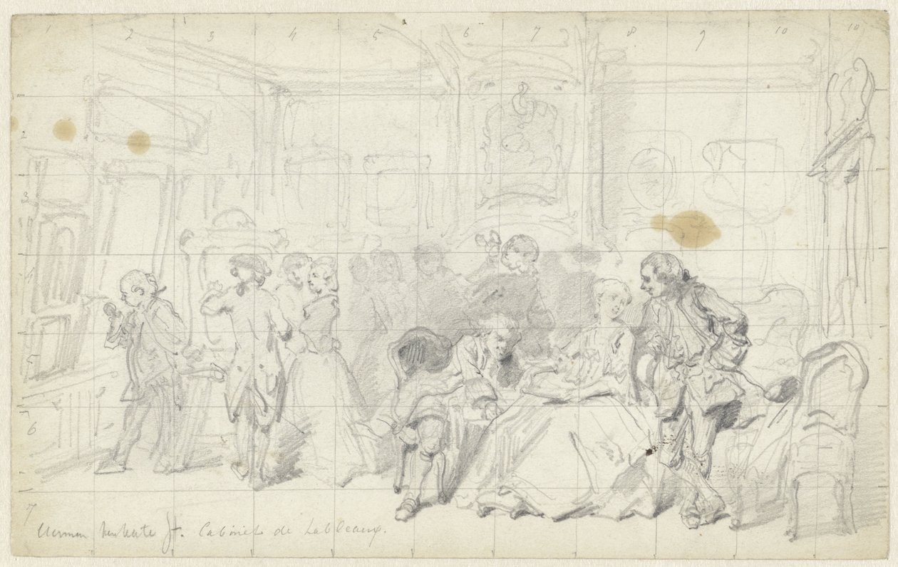Kunstverdi i et gammelt nederlandsk hus Cabinet de tableaux (tittel på objekt) av Herman Frederik Carel ten Kate