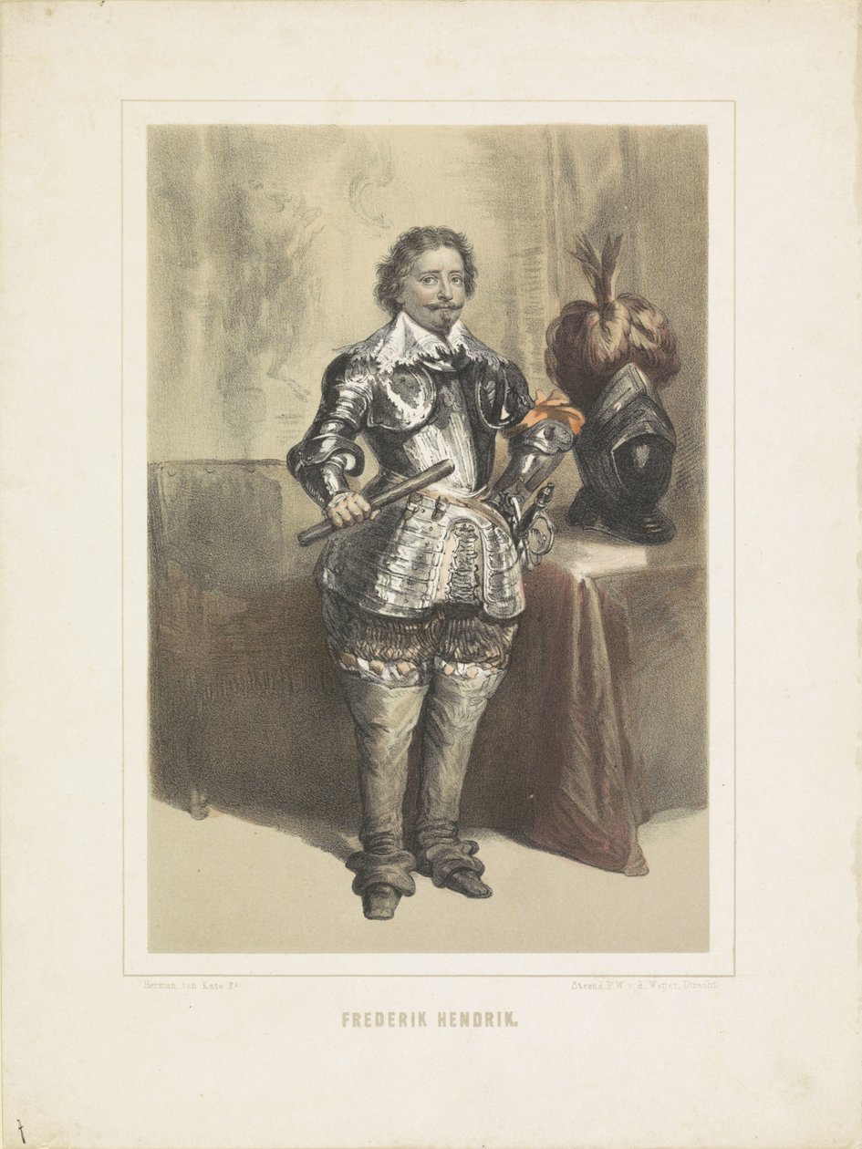 Portrett av Frederik Hendrik, Prince of Orange av Herman Frederik Carel ten Kate