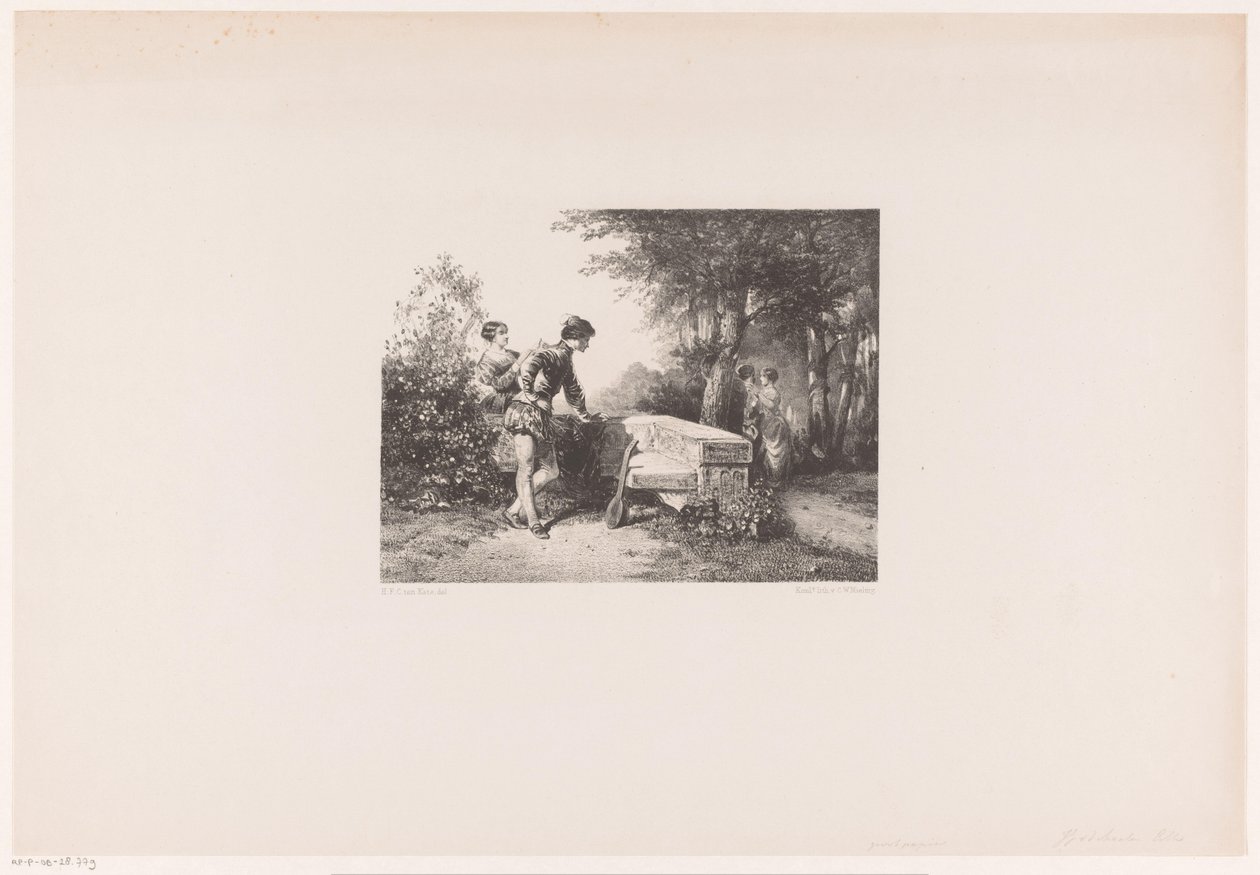 To par i en park av Herman Frederik Carel ten Kate