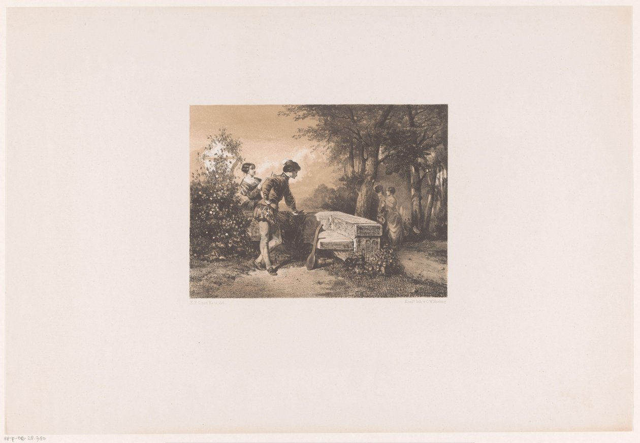To par i en park av Herman Frederik Carel ten Kate