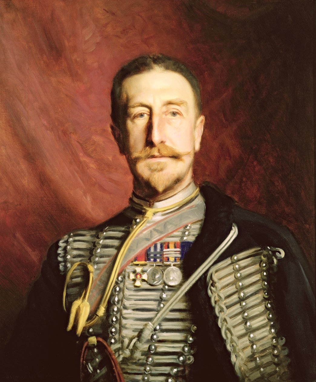 Oberst Frederick Richard Thomas Trench-Gascoigne DSO av Herman Gustave Herkomer
