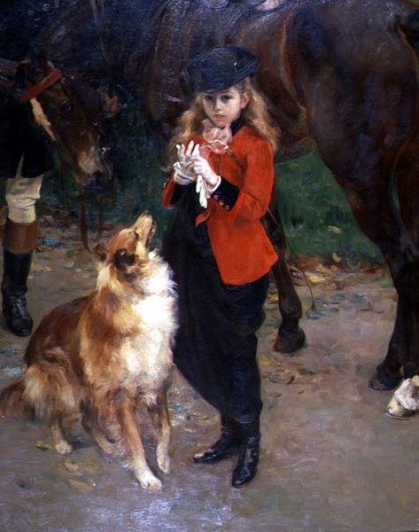 Detalj av The Young Horsewoman av Herman Richir