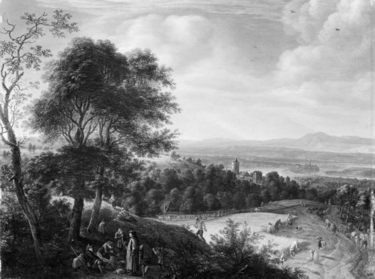 Innhøsting i Rhinland av Herman Saftleven