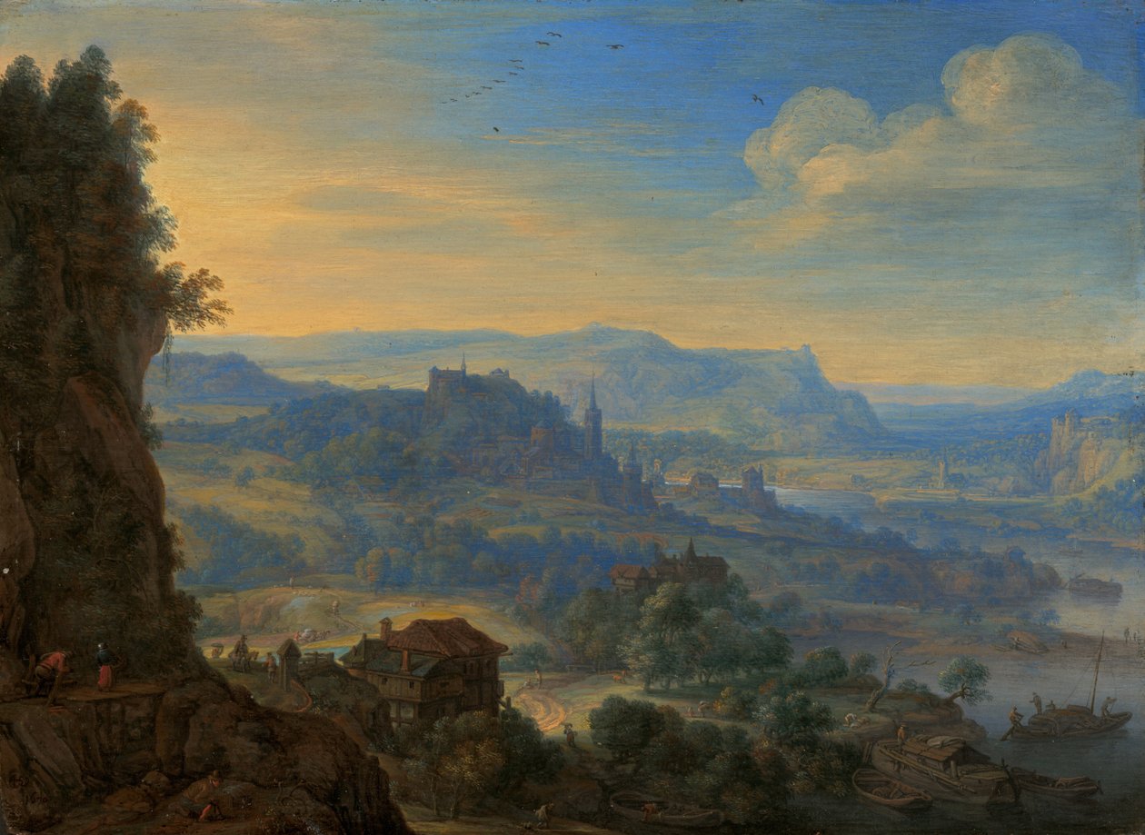 Imaginært elvelandskap av Herman Saftleven